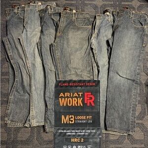 Ariat Men's Straight Leg M3 Work Jeans - Blue
